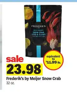 Meijer Frederik's by Meijer Snow Crab offer