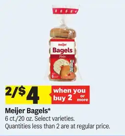 Meijer Meijer Bagels offer