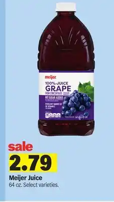 Meijer Meijer Juice offer