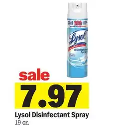 Meijer Lysol Disinfectant Spray offer