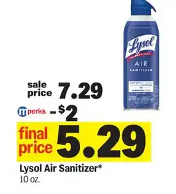 Meijer Lysol Air Sanitizer offer
