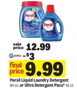 Meijer Persil Liquid Laundry Detergent 84 oz. or Ultra Detergent Pacs* 42 ct offer