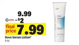 Meijer Dove Serum Lotion offer