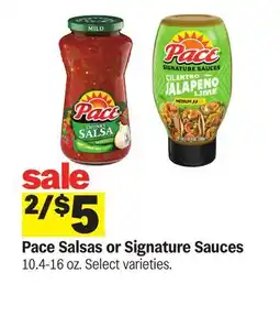 Meijer Pace Salsas or Signature Sauces offer