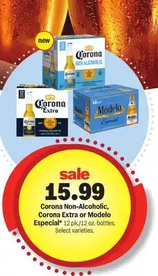 Meijer Corona Non-Alcoholic, Corona Extra or Modelo Especial offer