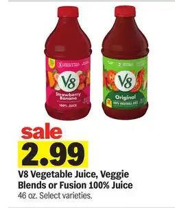Meijer V8 Vegetable Juice, Veggie Blends or Fusion 100% Juice offer