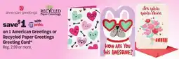 Meijer on 1 American Greetings or Recycled Paper Greetings Greeting Card offer