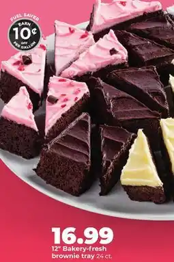Hy-Vee 12 Bakery-fresh brownie tray offer