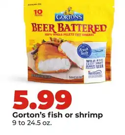 Hy-Vee Gorton's fish or shrimp offer