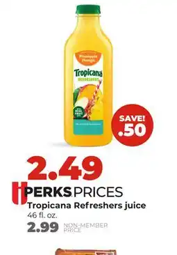 Hy-Vee Tropicana Refreshers juice offer