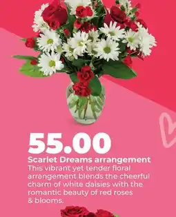 Hy-Vee Scarlet Dreams arrangement offer