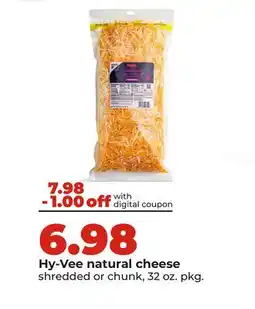 Hy-Vee Hy-Vee natural cheese offer