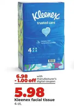 Hy-Vee Kleenex facial tissue offer