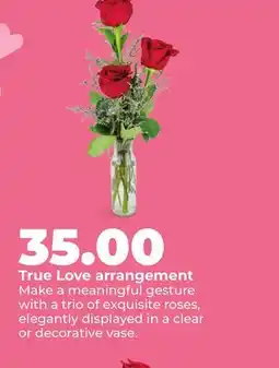Hy-Vee True Love arrangement offer