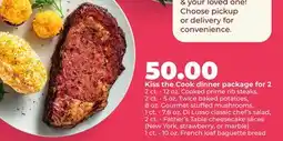 Hy-Vee Kiss the Cook dinner package for 2 offer
