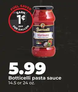 Hy-Vee Botticelli pasta sauce offer