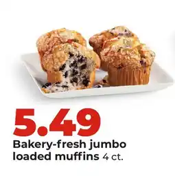 Hy-Vee Bakery-fresh jumbo loaded muffins offer
