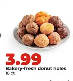 Hy-Vee Bakery-fresh donut holes offer