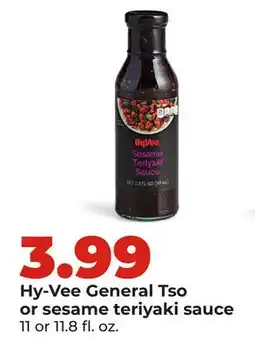 Hy-Vee Hy-Vee General Tso or sesame teriyaki sauce offer