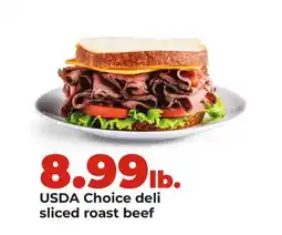 Hy-Vee USDA Choice deli sliced roast beef offer