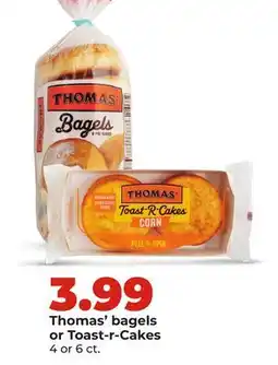 Hy-Vee Thomas' bagels or Toast-r-Cakes offer