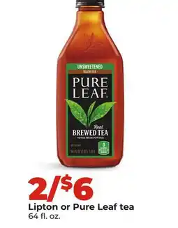 Hy-Vee Lipton or Pure Leaf tea offer