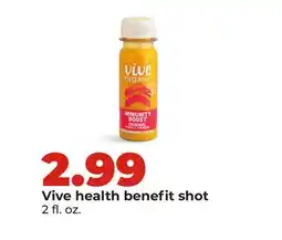 Hy-Vee Vive health benefit shot offer