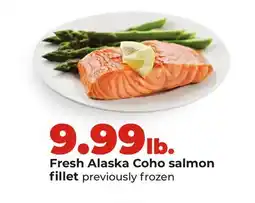 Hy-Vee Fresh Alaska Coho salmon fillet offer