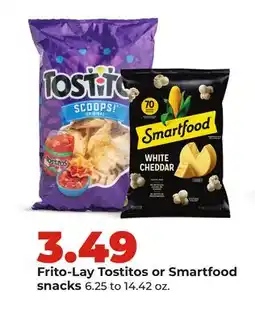Hy-Vee Frito-Lay Tostitos or Smartfood snacks offer