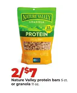 Hy-Vee Nature Valley protein bars 5 ct. or granola 11 oz offer