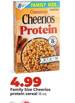 Hy-Vee Family Size Cheerios protein cereal offer