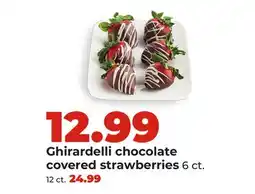 Hy-Vee Ghirardelli chocolate covered strawberries offer