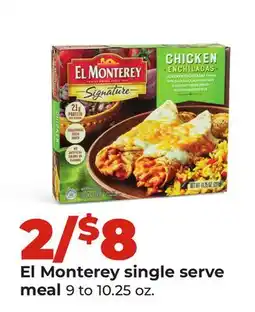 Hy-Vee El Monterey single serve meal offer
