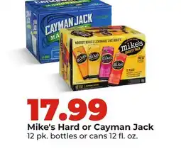 Hy-Vee Mike's Hard or Cayman Jack offer