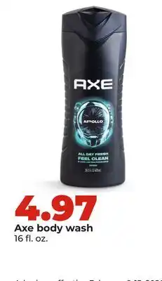 Hy-Vee Axe body wash offer