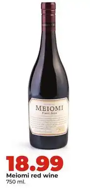 Hy-Vee Meiomi red wine offer