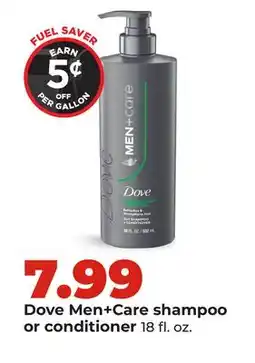 Hy-Vee Dove Men + Care shampoo or conditioner offer