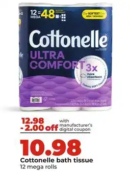 Hy-Vee Cottonelle bath tissue offer