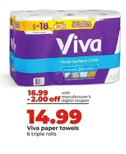 Hy-Vee Viva paper towels offer