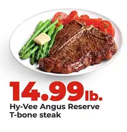 Hy-Vee Hy-Vee Angus Reserve T-bone steak offer