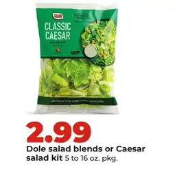 Hy-Vee Dole salad blends or Caesar salad kit offer