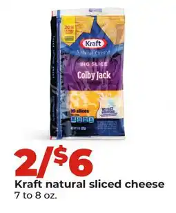 Hy-Vee Kraft natural sliced cheese offer