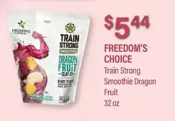 Commissary FREEDOM'S CHOICE Train Strong Smoothie Dragon Fruit offer