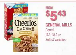 Commissary GENERAL MILLS Cereal offer