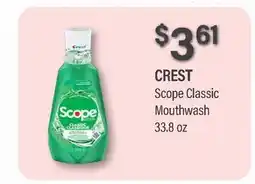 Commissary CREST Scope Classic Mouthwash offer