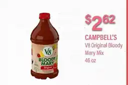 Commissary CAMPBELL'S V8 Original Bloody Mary Mix offer