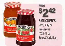 Commissary SMUCKER'S Jam, Jelly or Preserves offer