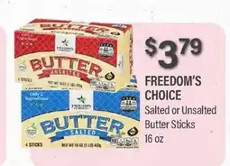 Commissary FREEDOM'S CHOICE Salted or Unsalted Butter Sticks offer