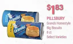 Commissary PILLSBURY Grands Homestyle Big Biscuits offer
