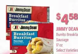 Commissary JIMMY DEAN Burrito Breakfast Sausage offer